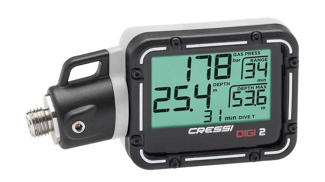 Lassdive Shop - Ordenador de submarinismo y buceo consola digital Cressi Digi 2, blanco 01