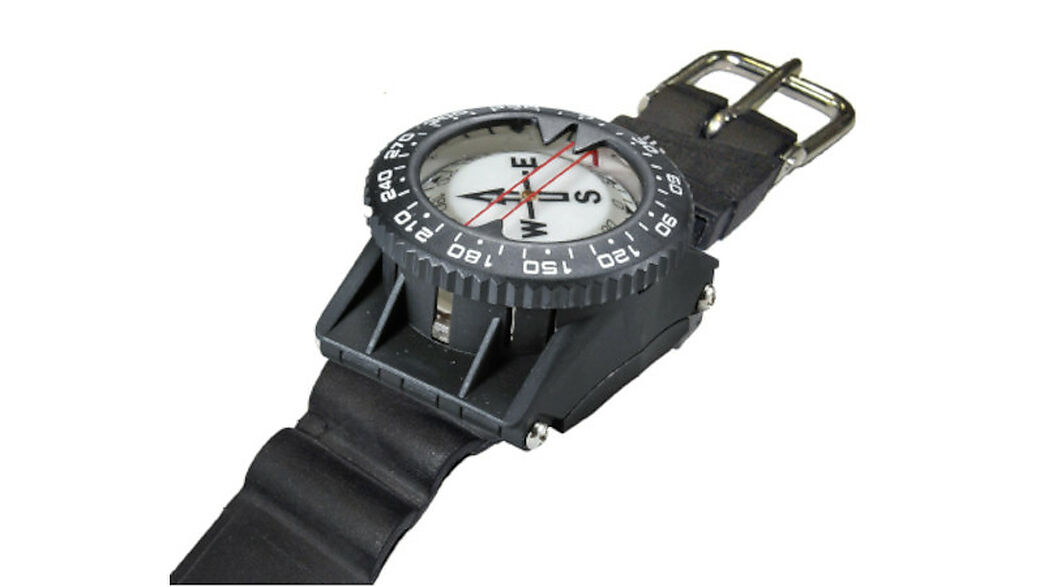 Lassdive - Boussole de plongée avec dragonne et adaptateur pour tuyau Cressi 01